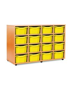16 Double Tray Unit Yellow