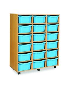 18 Double Tray Unit Cyan