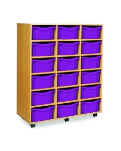 18 Double Tray Unit Purple
