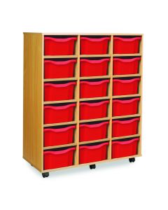 18 Double Tray Unit Red