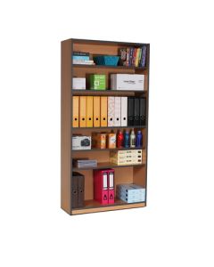 Coloured Edge Beech Bookcase 1800mm Dark Grey