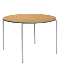 CBent Circ PU Edge 100x100x59cm Beech Top Char Edge