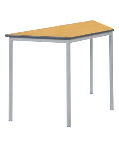 FWelded Trap PU Table 120x60x71cm Beech Top Char Edge