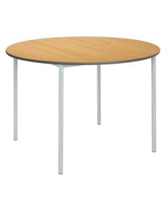 FWelded Circ PU Edge 100x100x53cm Beech Top Char Edge