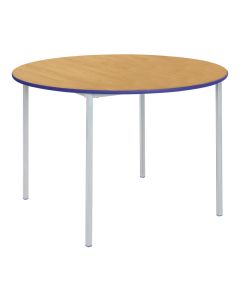 Fully Welded Circ PU Edge 710mm Beech Top Blue Edge