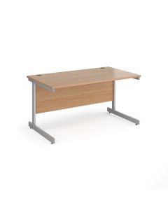 Contract 25 Straight Desk W1400mm Beech