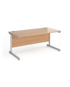 Contract 25 Straight Desk W1600mm Beech