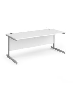 Contract 25 Straight Desk W1800mm White