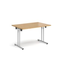 Rectangular Folding Leg Meeting Table W1200 Oak