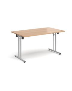 Rectangular Folding Leg Meeting Table W1400 Beech