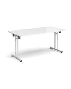 Rectangular Folding Leg Meeting Table W1600 White