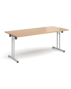 Rectangular Folding Leg Meeting Table W1800 Beech