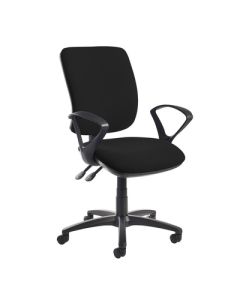 Senza Chair Fixed Arms Black
