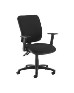 Senza Chair Adjustable Arms Black