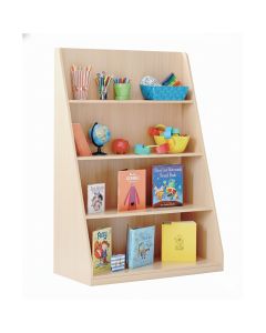 Library Unit with 4 Fixed Straight Shelves Beech Maple