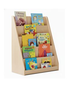 Library Unit with 5 Tiered Fixed Shelves Beech Maple