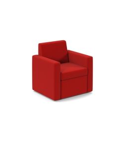 Oslo Single Sofa Red