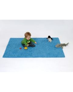 Blue Tufty Rug