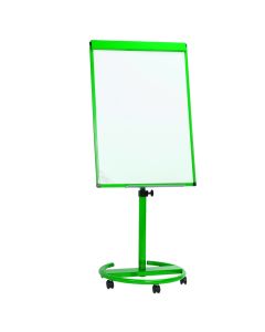 Magnetic Round Base Flip Chart Easel Green