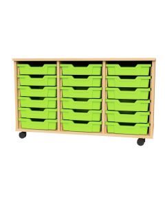 Premium 18 Shallow Tray Beech Unit Lime
