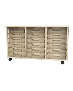 Premium 18 Shallow Tray Maple Unit Clear