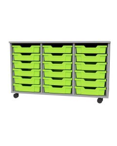Premium 18 Shallow Tray Grey Unit Lime