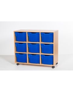 Premium 9 Extra Deep Tray White Unit Blue