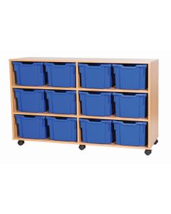 Premium 12 Extra Deep Tray Maple Unit Blue