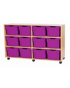 Premium 12 Extra Deep Tray Maple Unit Purple