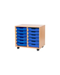 Value 12 Shallow Tray Unit Blue
