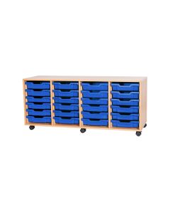 Value 24 Shallow Tray Unit Blue