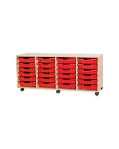 Value 24 Shallow Tray Unit Red