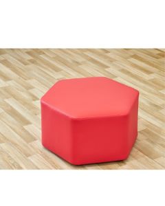 Large Hexagon Foam Seat Scarlet