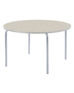 Round Table Light Grey Edge H760mm Grey Speckle