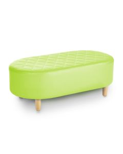 Quilted Adult Tub Stool Lime