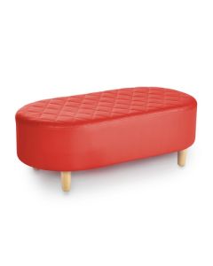 Quilted Adult Tub Stool Red