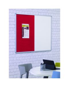 Dual Pinup Pen Boards W2400xH1200mm Red