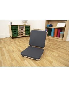 Jolly Back Adult Floor Chair Black