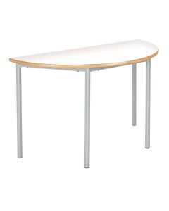 RT32 Semi Circular Table Dia120x71cm White