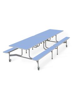 BY Bench Folding Dining Table 16 Seats Blue H640mm