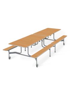 BY Bench Folding Dining Table 20 Seats Beech H690mm
