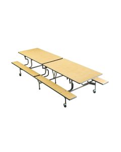 BY Bench Folding Dining Table 20 Seats Maple H690mm