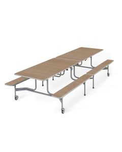 BY Bench Folding Dining Table 20 Seats Oak H690mm