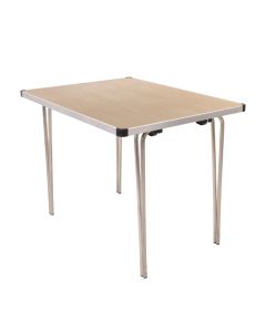 Contour Folding Table 1830x480x508mm Maple