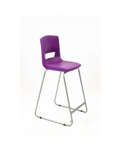 Postura Highchair Grey Frame H560mm Grape Crush