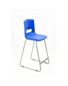 Postura Highchair Grey Frame H685mm Ink Blue