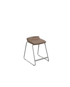 Postura Stool Grey Frame H560mm Misty Brown