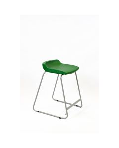 Postura Stool Grey Frame H560mm Forest Green