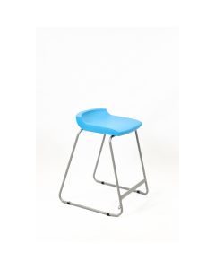 Postura Stool Grey Frame H610mm Aqua Blue