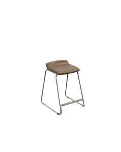 Postura Stool Grey Frame H610mm Misty Brown